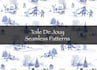 create toile de jouy seamless patterns for fabric and decor