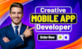 do ai mobile app development, flutter app developer react native app creation