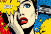 draw a retro pop art roy lichtenstein style