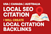 create USA, canada, and australia local citations backlink