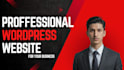design a professional wordpress website for your business