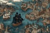 draw a fantasy map with digital watercolours