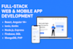 build responsive full stack web apps and mobile apps in react, angular, ionic