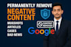 remove mugshots from google and public arrest record sites and social platforms