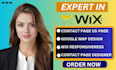 do wix contact us page, google map design, wix responsiveness