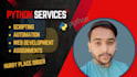 develop custom python scripts, automation and web applications and assignments