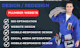 design plumber website, handyman website wordpress website