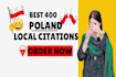 do best 400 poland local citations for local seo