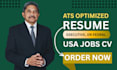 create ats optimized resume, tech CV, healthcare CV, UK and USA job cvs