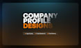 design company profile, annual report or proposal