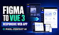 convert figma design to responsive vue 3 web app