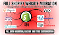 build shopify store migration clone wordpress godaddy magento to shopify store