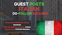 italian guest posts placed on genuine sites with SEO content that ranks