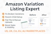 create amazon variation listing or fix amazon listing issues using flat file