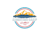 design captivating mountain camp logo