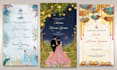 design elegant and luxury wedding invitation cards