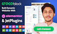 design responsive elementor website with crocoblock and jetengine