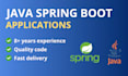 develop scalable java spring boot backend applications