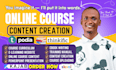 create online course content, course creation, ebook writer and book formatting