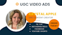 create ugc videos for tik tok, instagram, or facebook