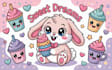 design your kawaii doodles and kawaii stickers for you