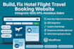 fix hotel flight travel booking website integrate gds apis amadeus sabre wp site