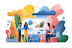 design custom business doodle illustrations