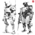 drawing mecha and robot
