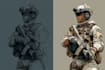 draw 2d game art military character design