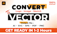 vector trace any logo or image in fast and professional