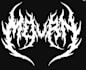 do hand draw an evil and harsh black metal logo