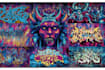 create graffiti pop art canvas designs and murals