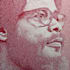draw a portrait drawing in linocut illustration