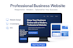 create a professional responsive landing page