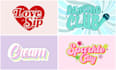 create a custom typography, wordmark, or vintage retro logo