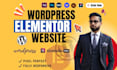 create wordpress elementor website, design elementor website
