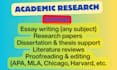 provide academic writing and research services