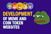 create stuning meme token and web3 blockchain websites