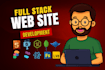build website, ecommerce and custom website as full stack developer
