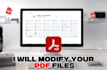modifiy your pdf files quickly