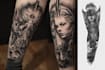 create custom tattoo design, tattoo sleeve
