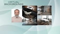 create professional meeting virtual backgrounds with logo