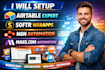 setup airtable, airtable expert, softr webapp,n8n automation,make com automation