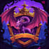 do medieval fantasy game, rpg, mmo game logo