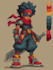 draw 2d game art military character design
