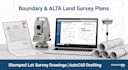 do boundary survey and alta land survey with stamp lot survey drawing in autocad