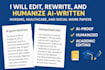 edit, rewrite, and humanize ai written nursing, and healthcare content
