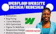 build webflow website design webflow redesign developer landing page seo expert