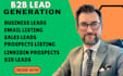 do b2b lead, sales leads, email list, prospects listing  and linkedin prospects