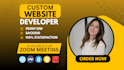 build website development, full stack developer, front end,backend web developer